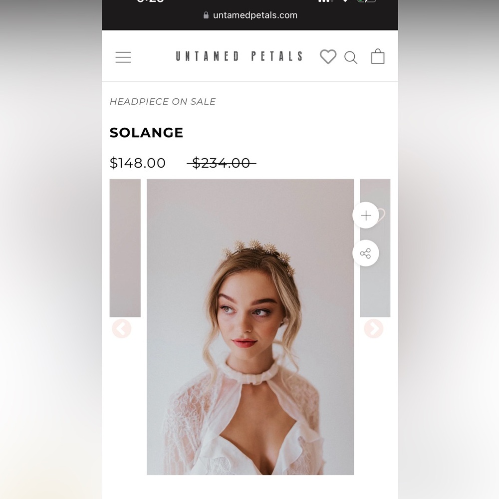 Untamed petals solange headpiece